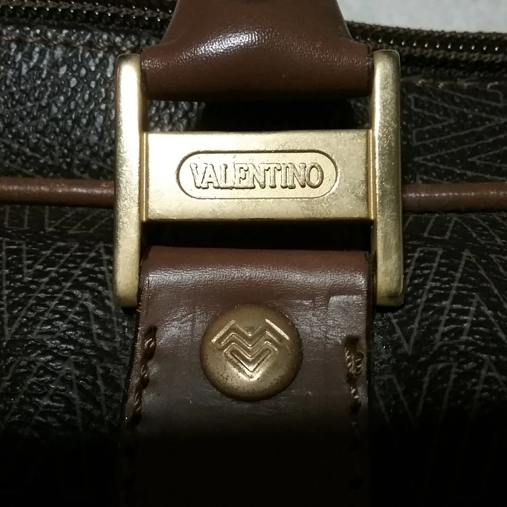 BRAND NEW Valentino Leather Zip Briefcase